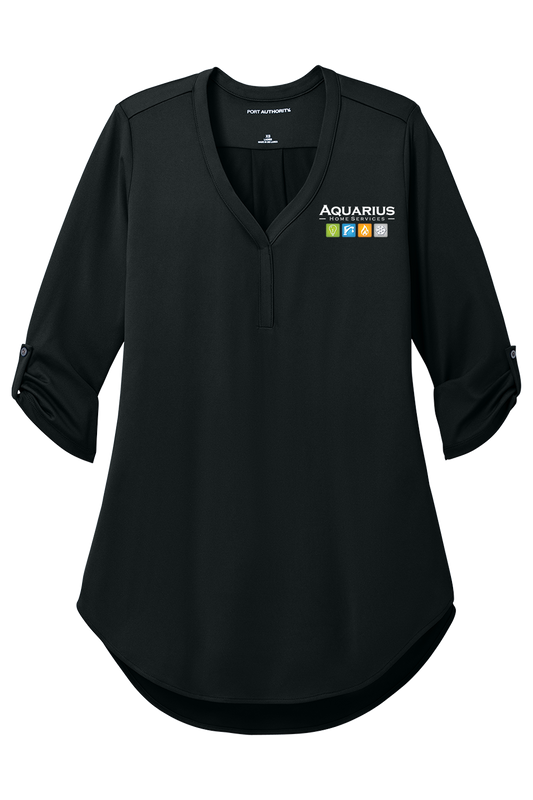 Aquarius Home Services Women's City Stretch 3/4 Sleeve Tunic