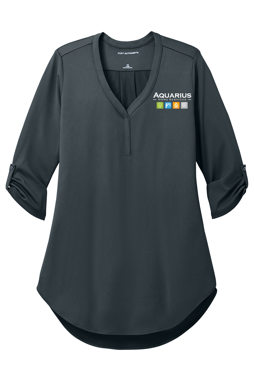 Aquarius Home Services Women's City Stretch 3/4 Sleeve Tunic