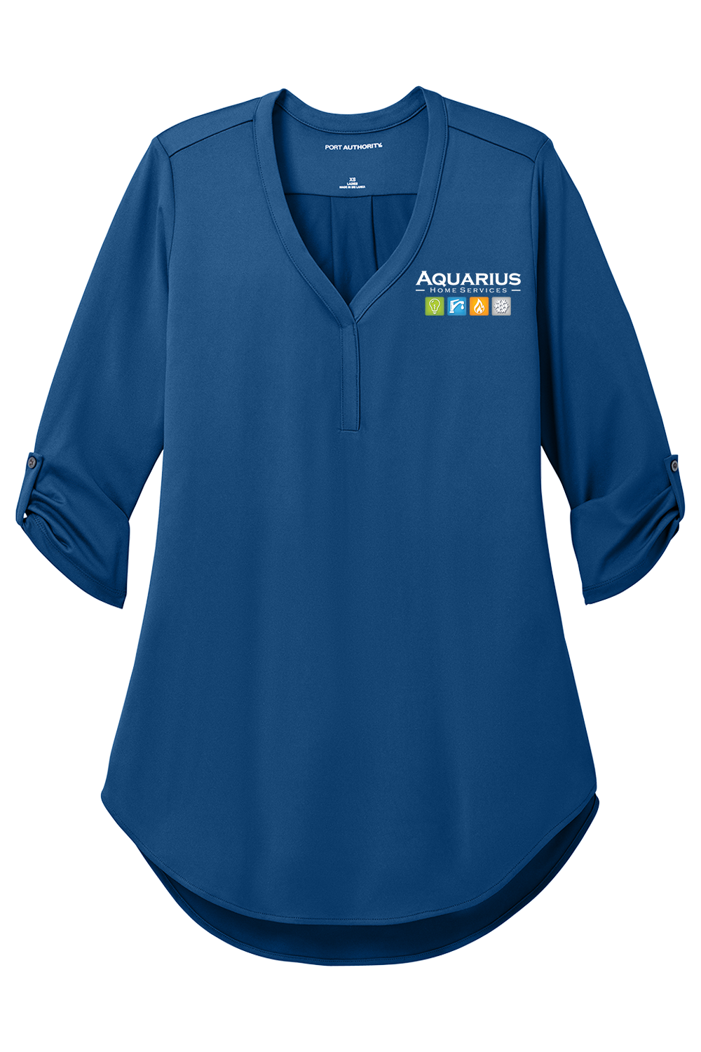 Aquarius Home Services Women's City Stretch 3/4 Sleeve Tunic
