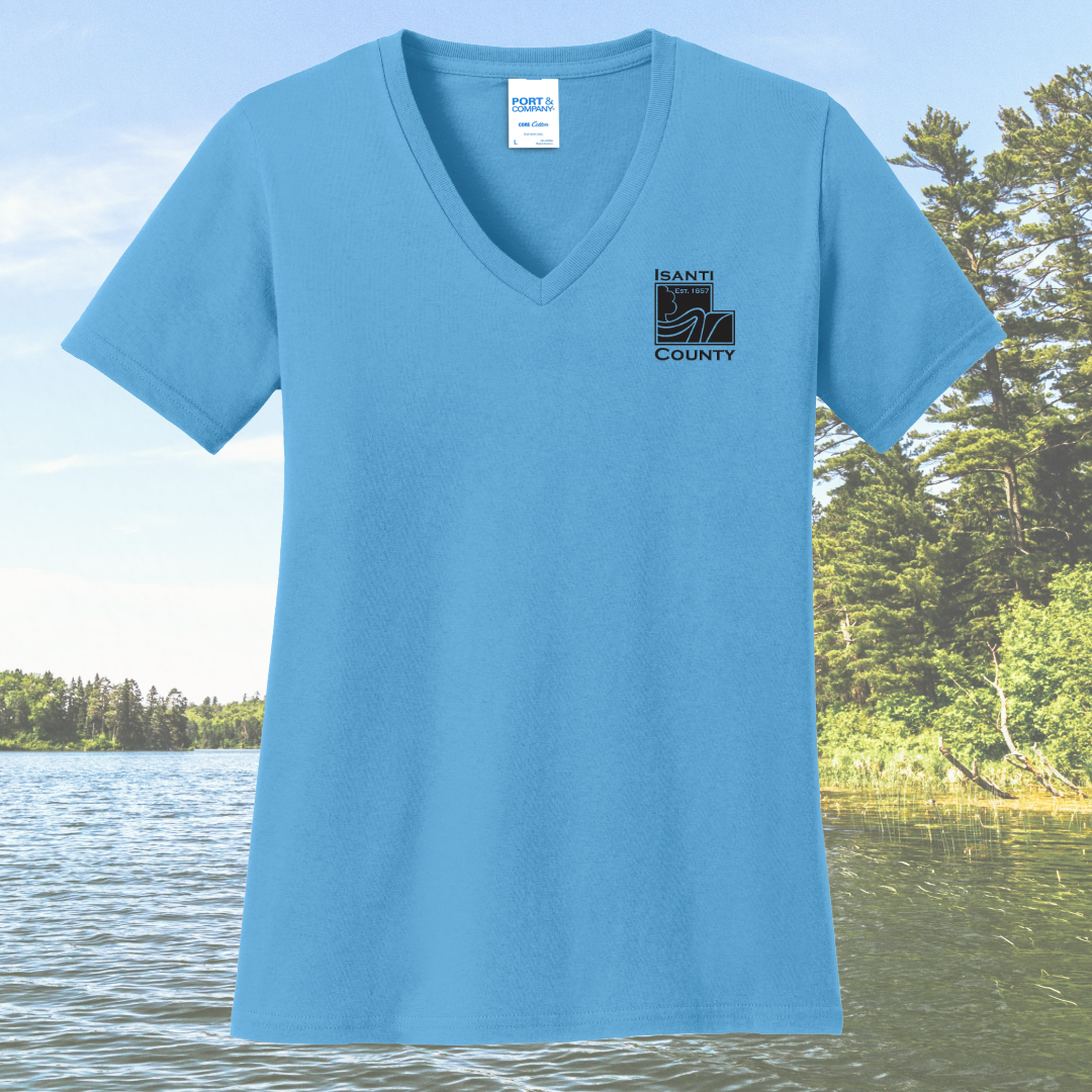 Isanti County Zoning and Assessor Women's Cotton V-Neck
