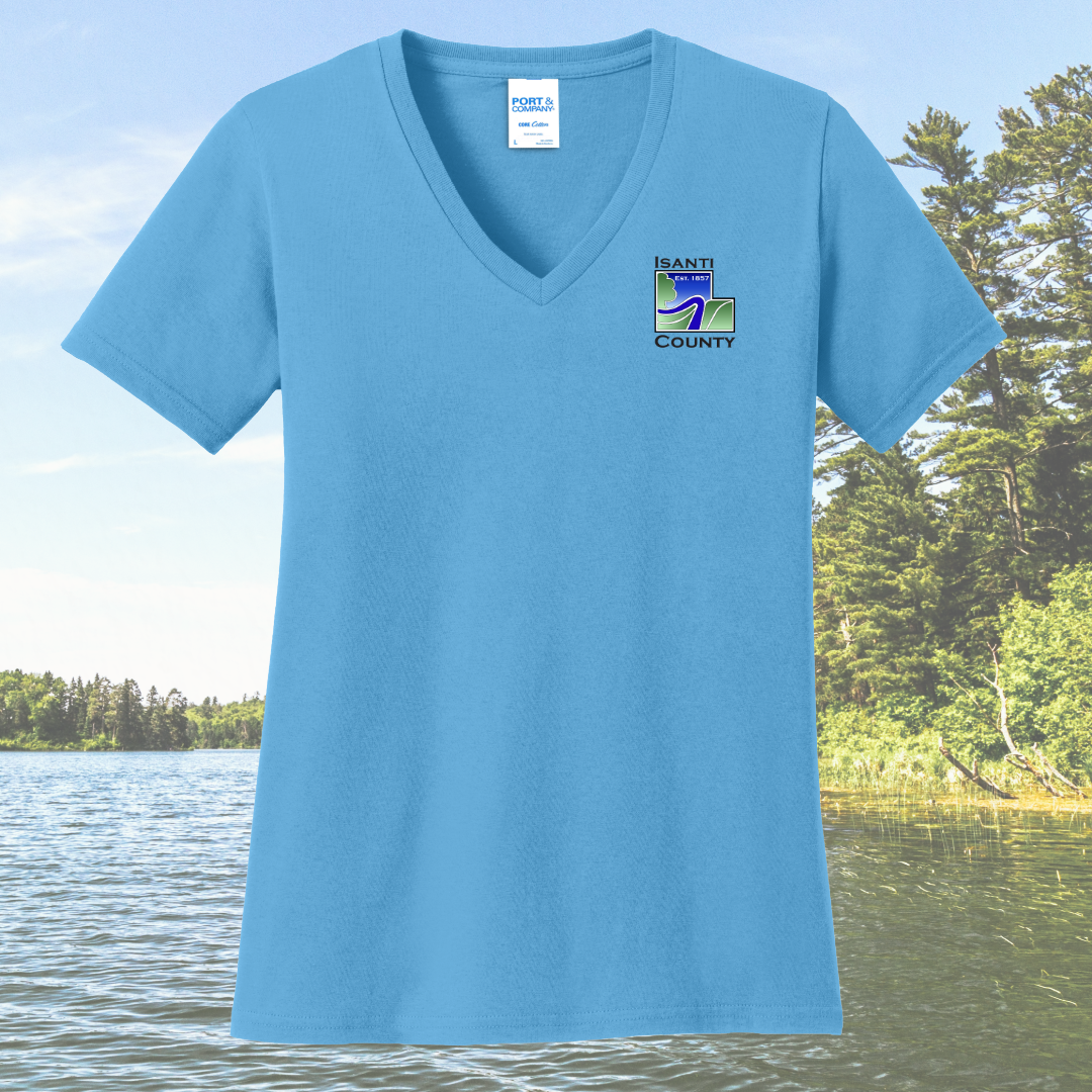 Isanti County Zoning and Assessor Women's Cotton V-Neck