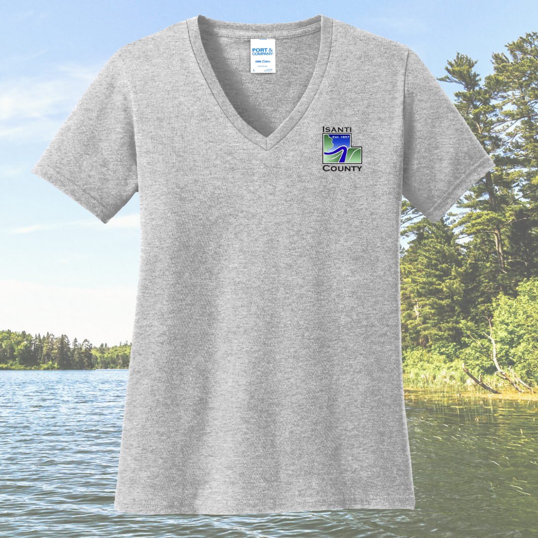Isanti County Zoning and Assessor Women's Cotton V-Neck