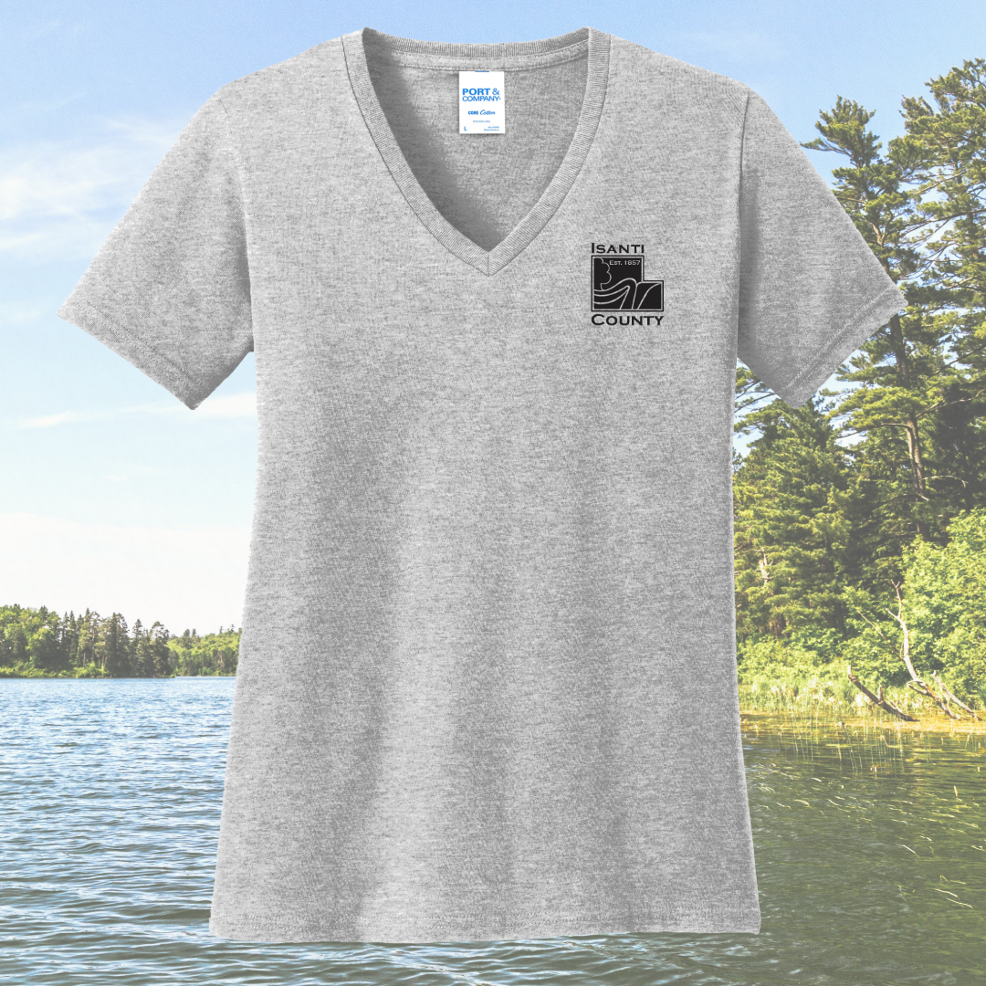 Isanti County Zoning and Assessor Women's Cotton V-Neck