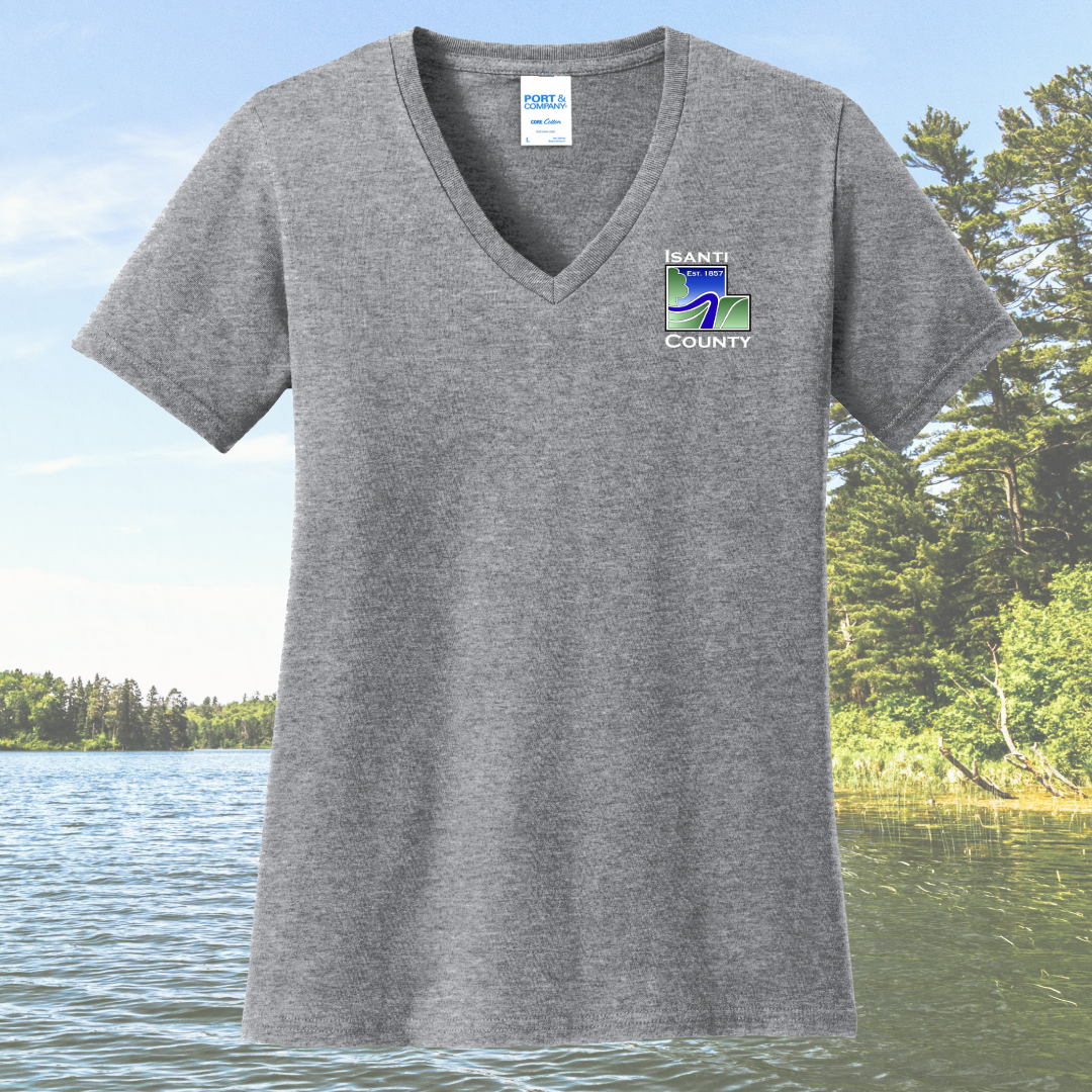 Isanti County Zoning and Assessor Women's Cotton V-Neck