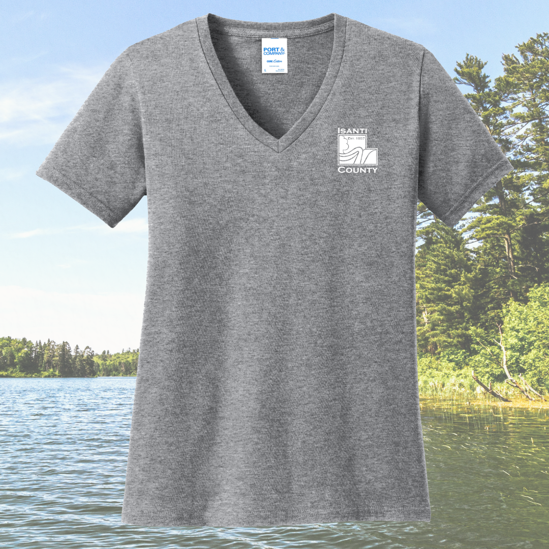 Isanti County Zoning and Assessor Women's Cotton V-Neck