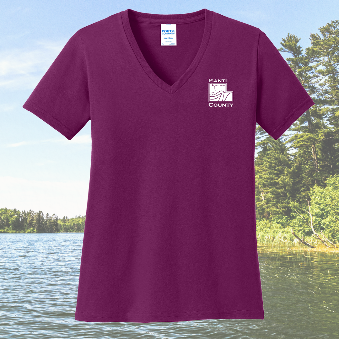 Isanti County Zoning and Assessor Women's Cotton V-Neck