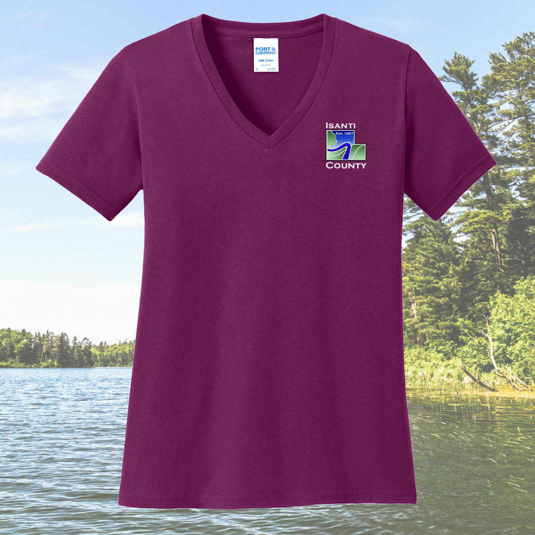 Isanti County Zoning and Assessor Women's Cotton V-Neck