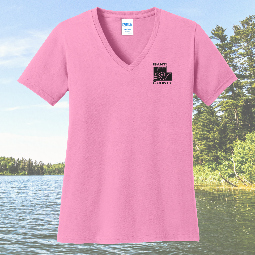 Isanti County Zoning and Assessor Women's Cotton V-Neck