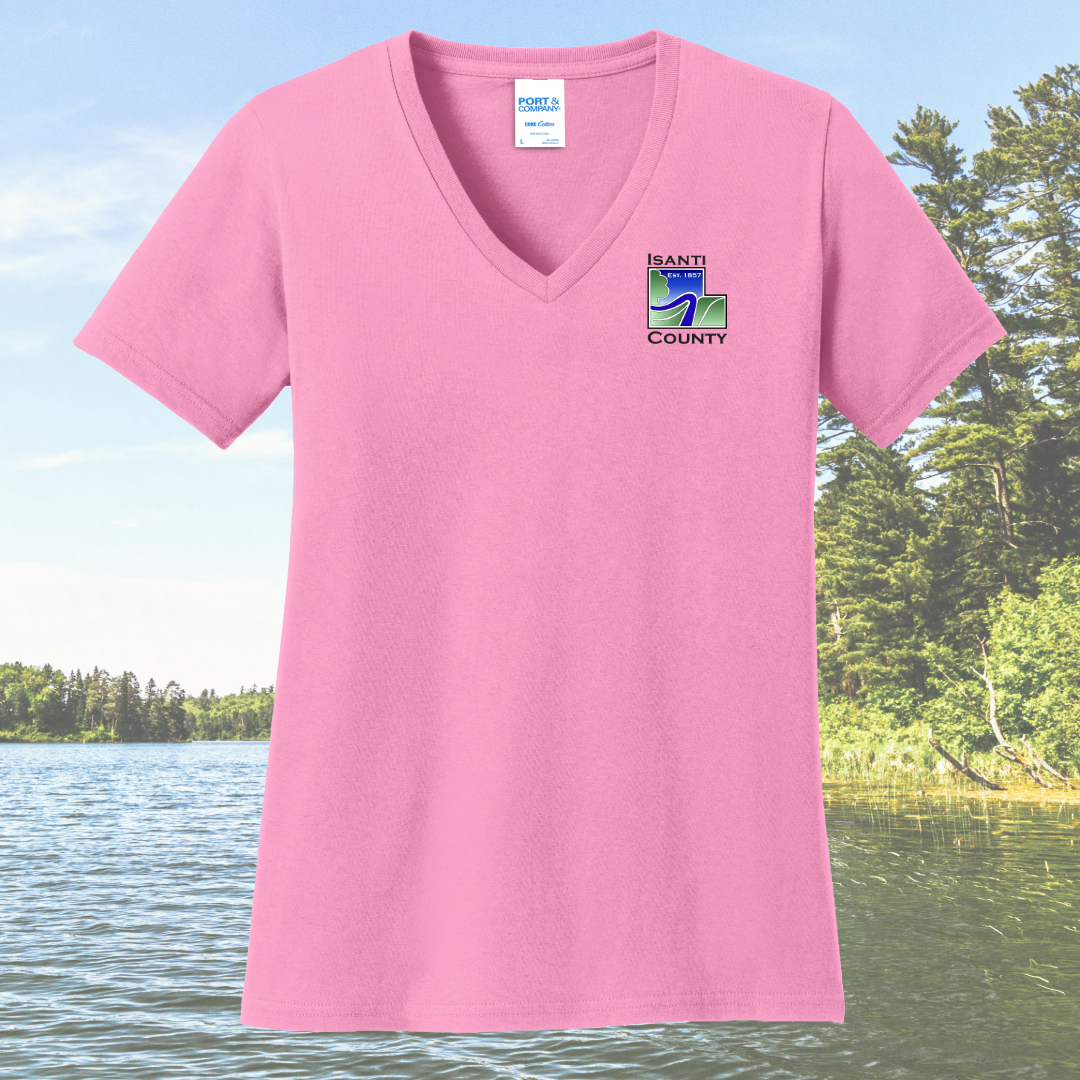 Isanti County Zoning and Assessor Women's Cotton V-Neck