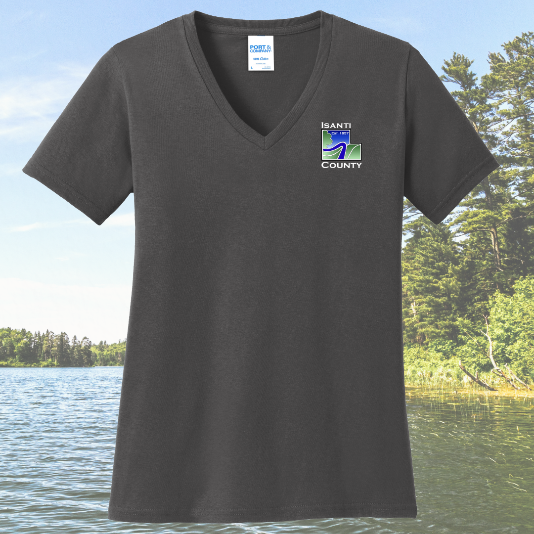 Isanti County Zoning and Assessor Women's Cotton V-Neck