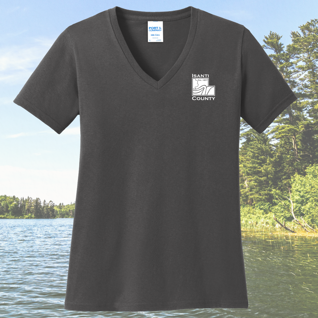 Isanti County Zoning and Assessor Women's Cotton V-Neck
