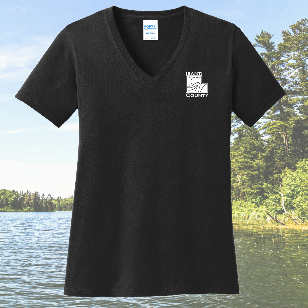 Isanti County Zoning and Assessor Women's Cotton V-Neck