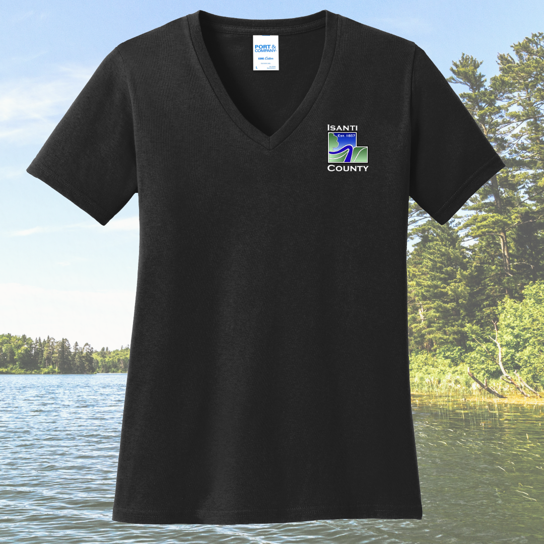 Isanti County Zoning and Assessor Women's Cotton V-Neck