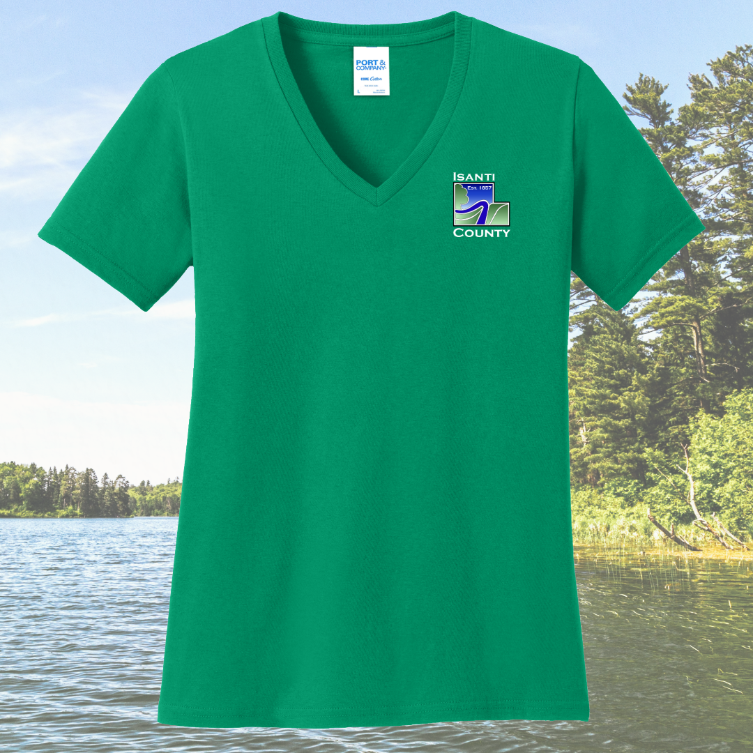 Isanti County Zoning and Assessor Women's Cotton V-Neck