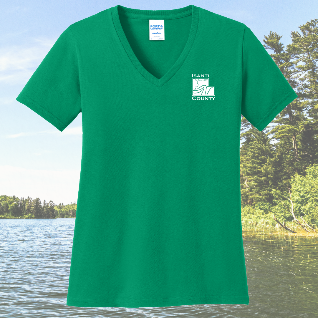 Isanti County Zoning and Assessor Women's Cotton V-Neck