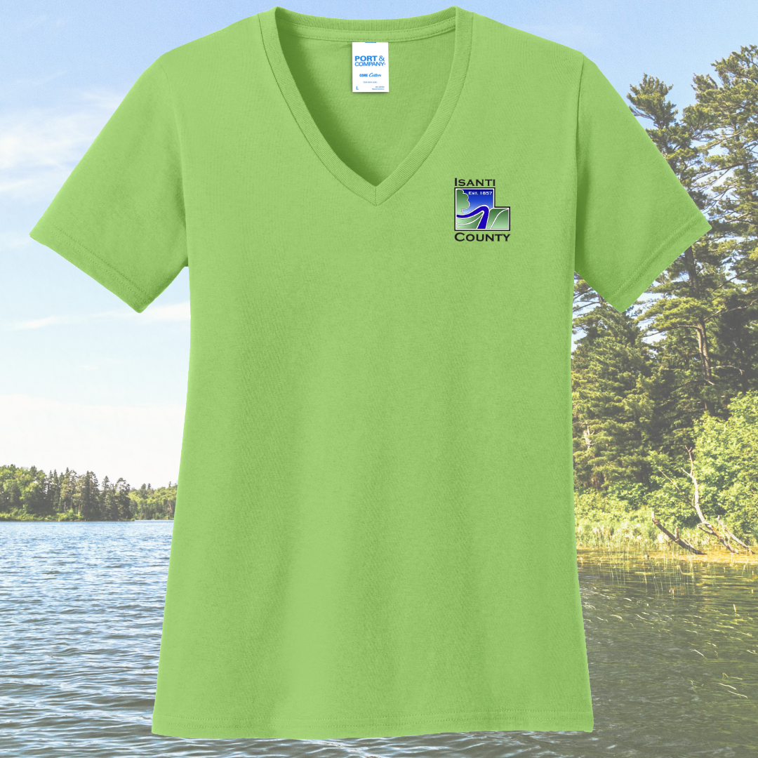 Isanti County Zoning and Assessor Women's Cotton V-Neck