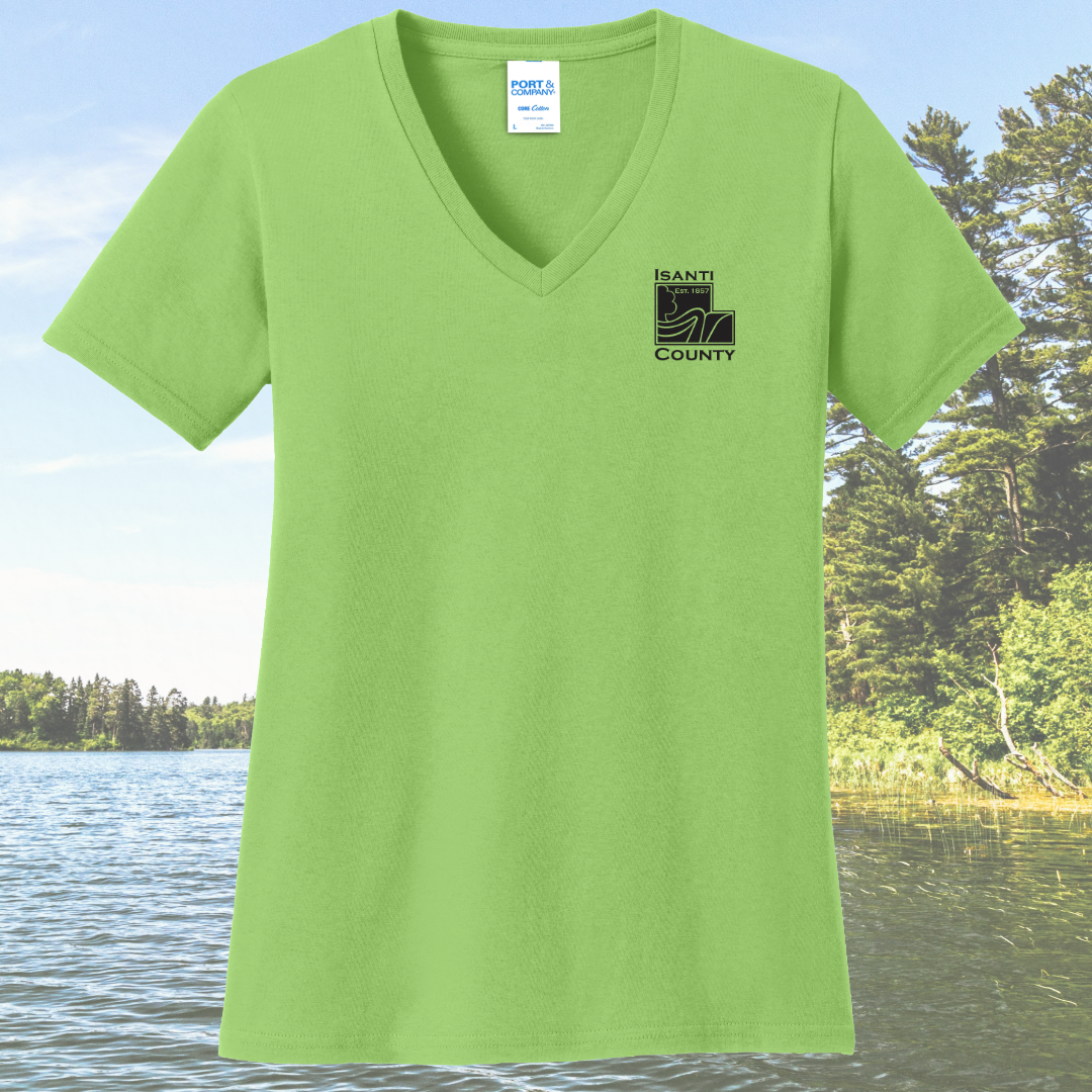 Isanti County Zoning and Assessor Women's Cotton V-Neck