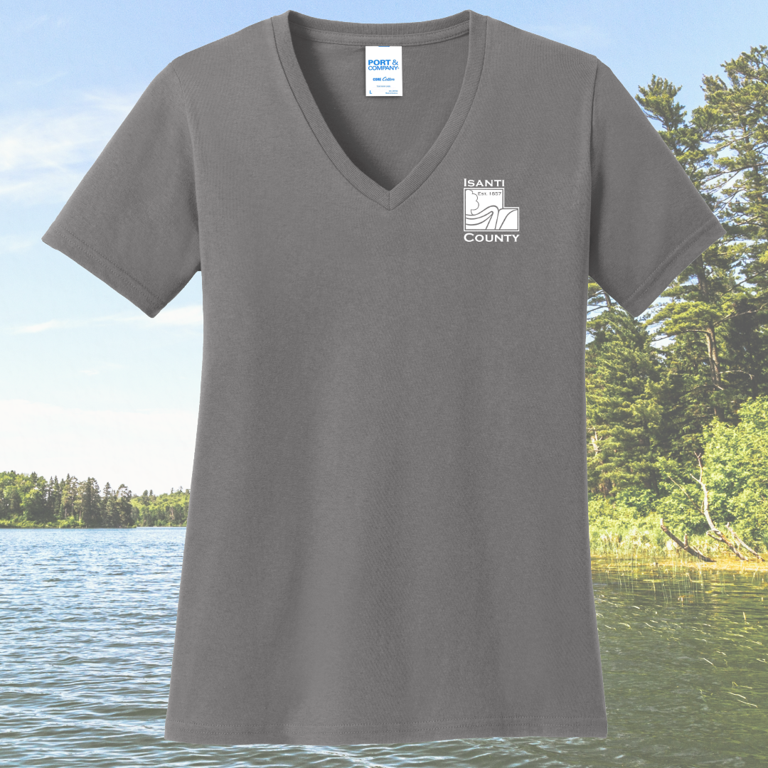 Isanti County Zoning and Assessor Women's Cotton V-Neck