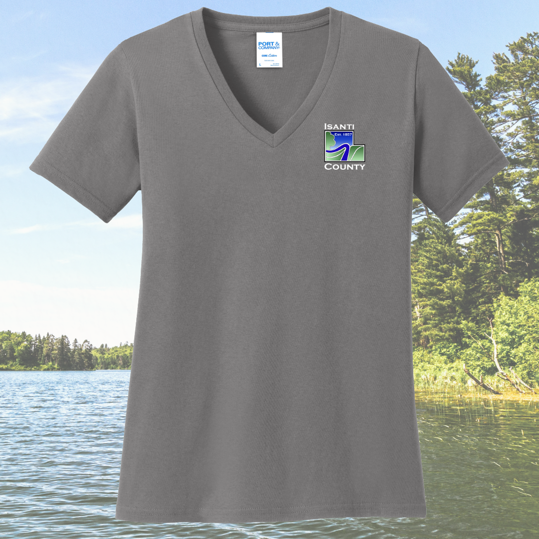 Isanti County Zoning and Assessor Women's Cotton V-Neck