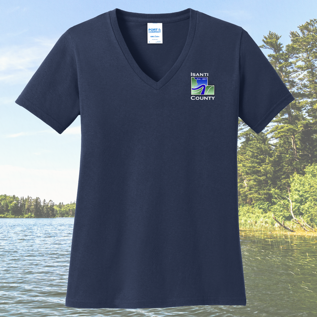 Isanti County Zoning and Assessor Women's Cotton V-Neck