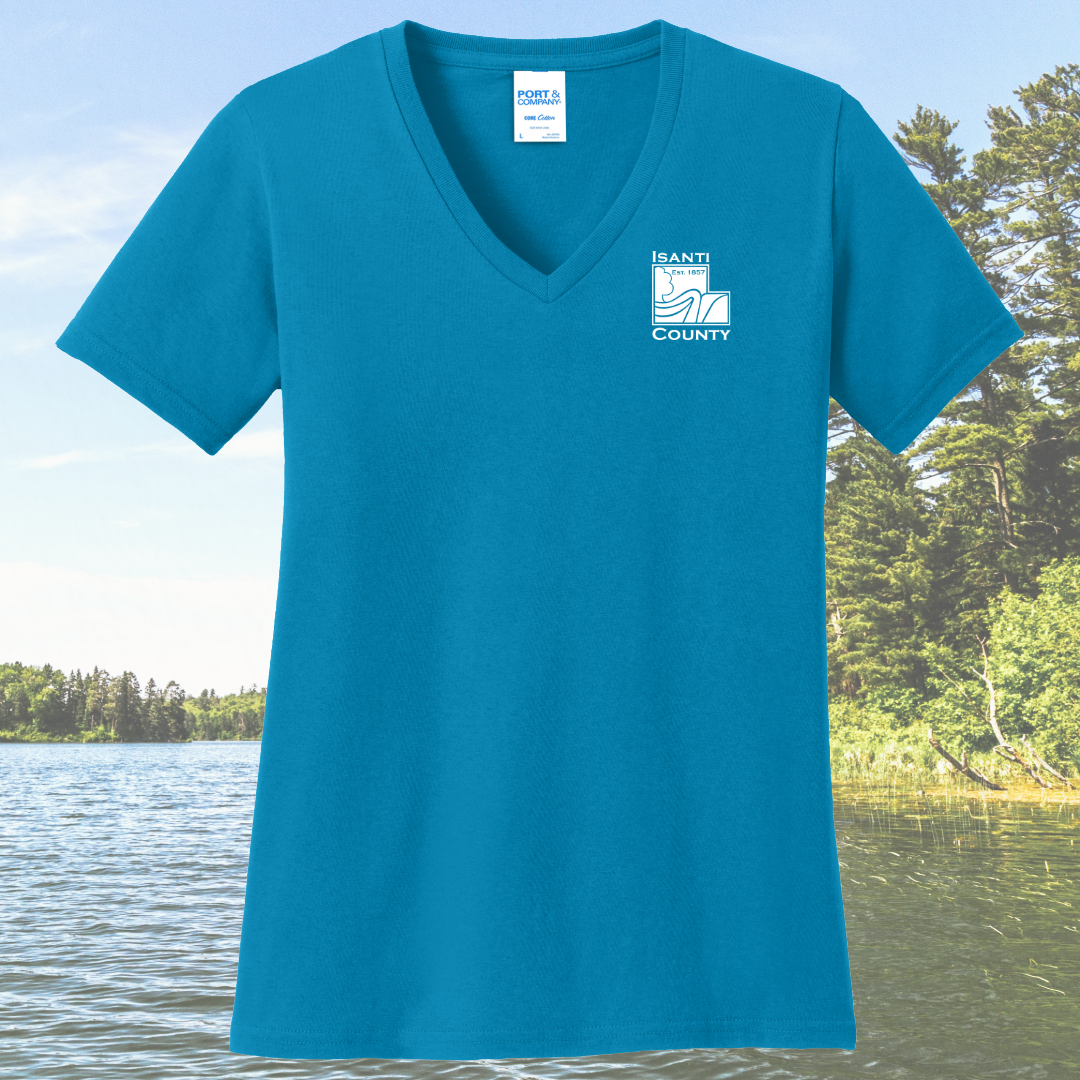 Isanti County Zoning and Assessor Women's Cotton V-Neck