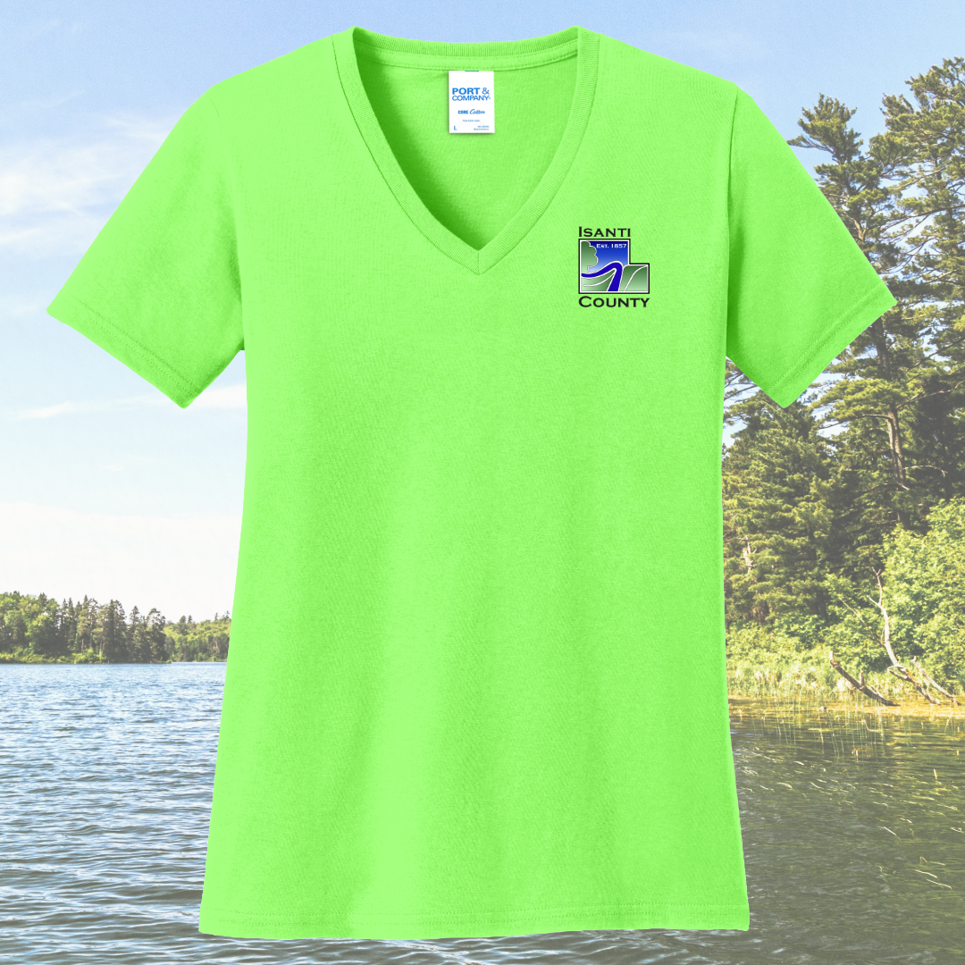 Isanti County Zoning and Assessor Women's Cotton V-Neck