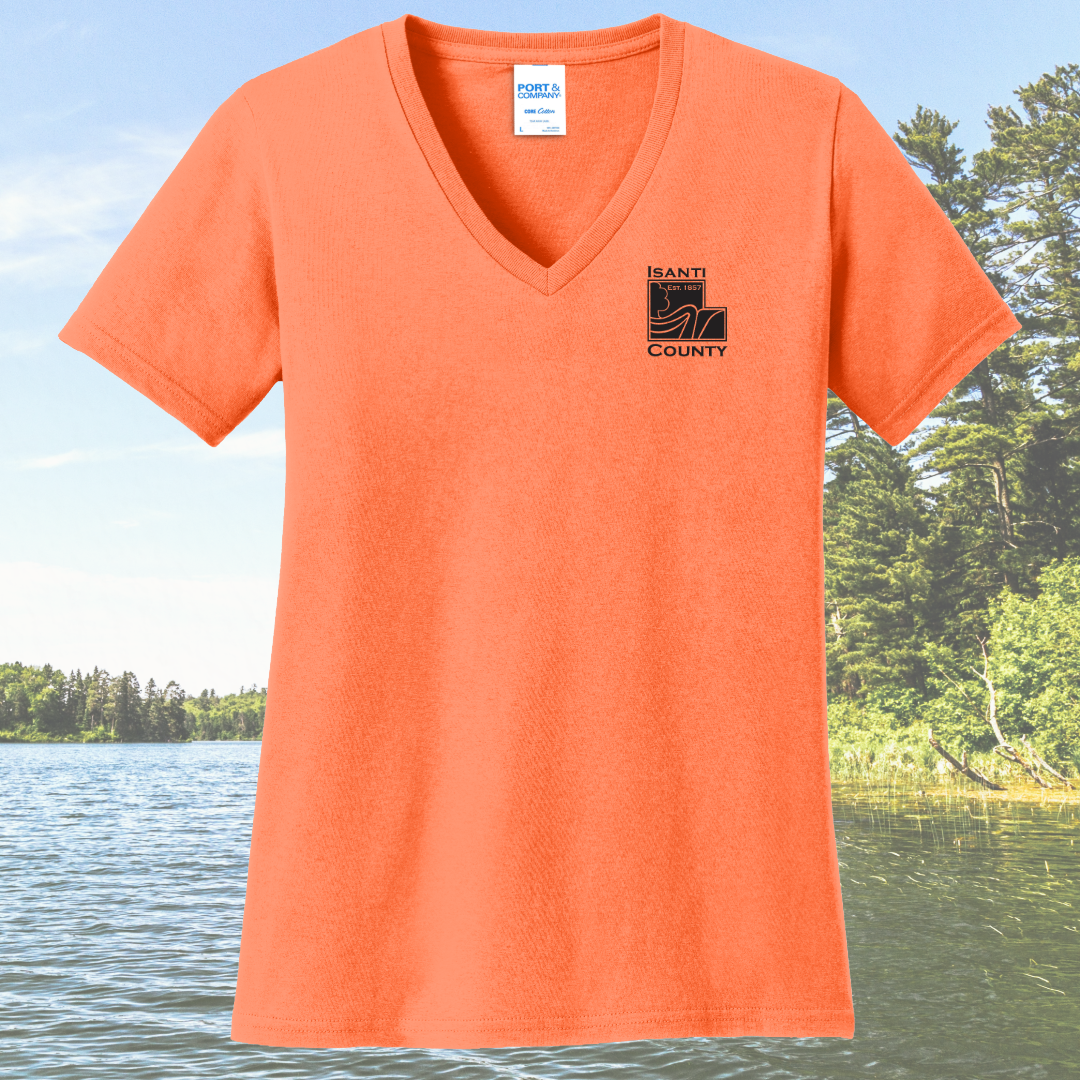 Isanti County Zoning and Assessor Women's Cotton V-Neck