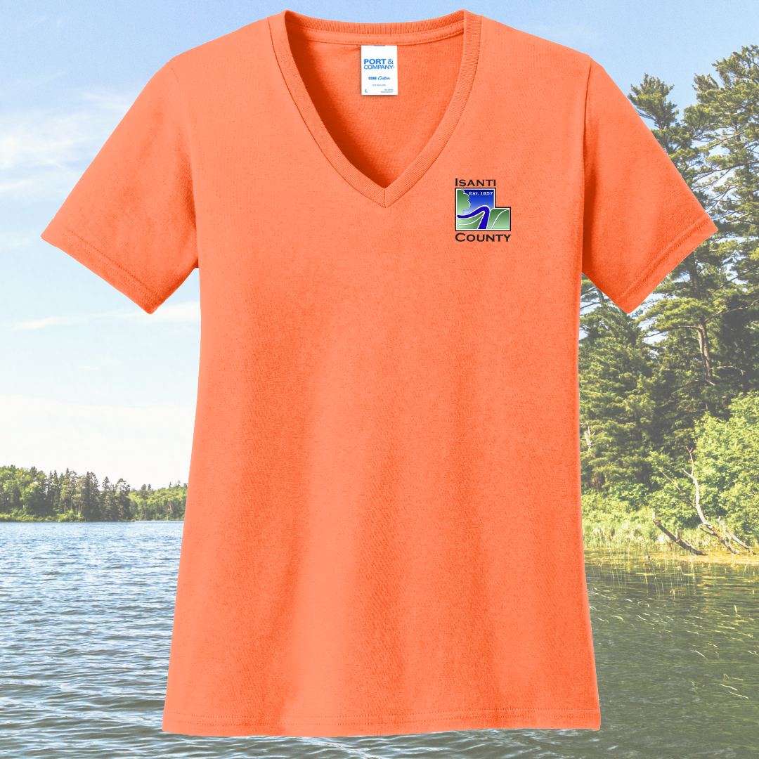 Isanti County Zoning and Assessor Women's Cotton V-Neck