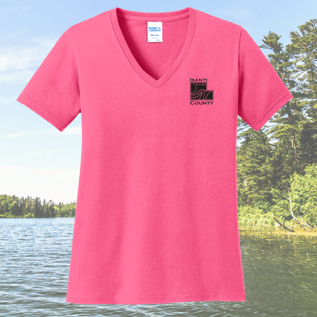 Isanti County Zoning and Assessor Women's Cotton V-Neck
