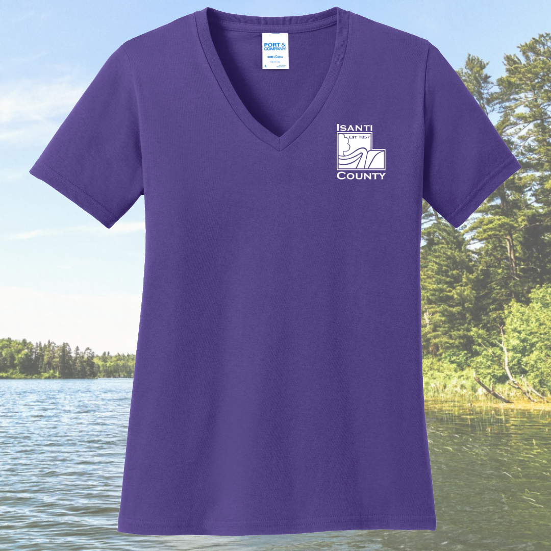 Isanti County Zoning and Assessor Women's Cotton V-Neck