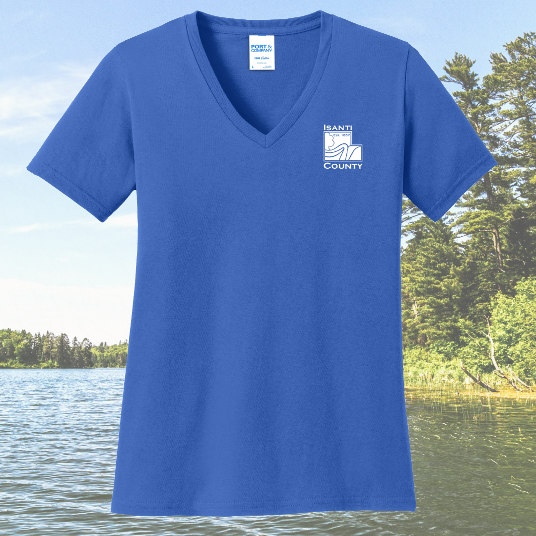 Isanti County Zoning and Assessor Women's Cotton V-Neck