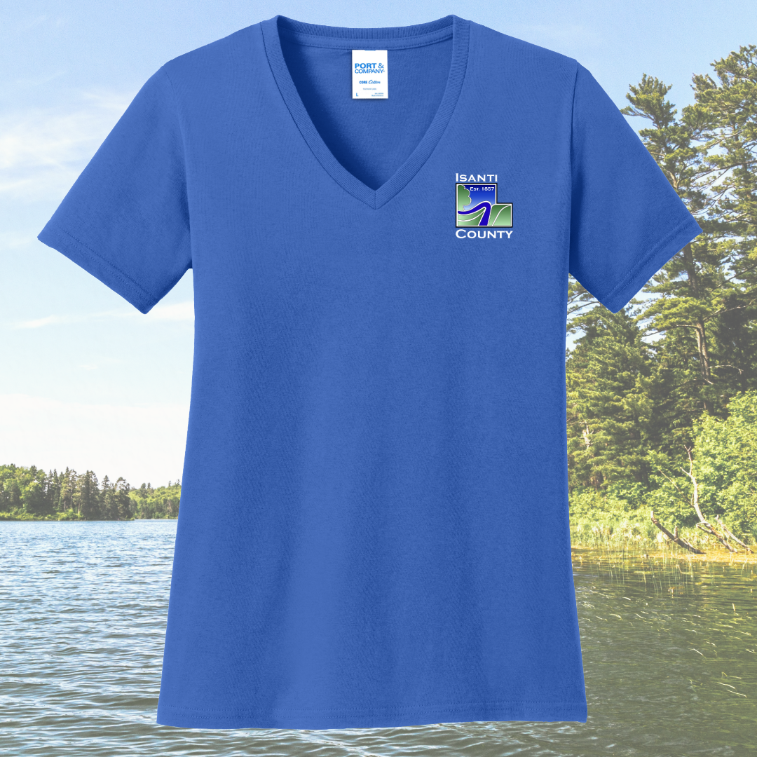 Isanti County Zoning and Assessor Women's Cotton V-Neck