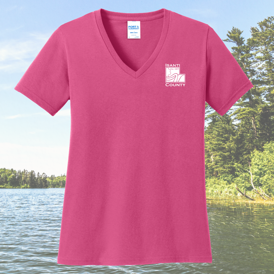 Isanti County Zoning and Assessor Women's Cotton V-Neck