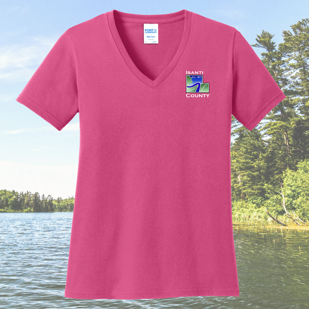 Isanti County Zoning and Assessor Women's Cotton V-Neck