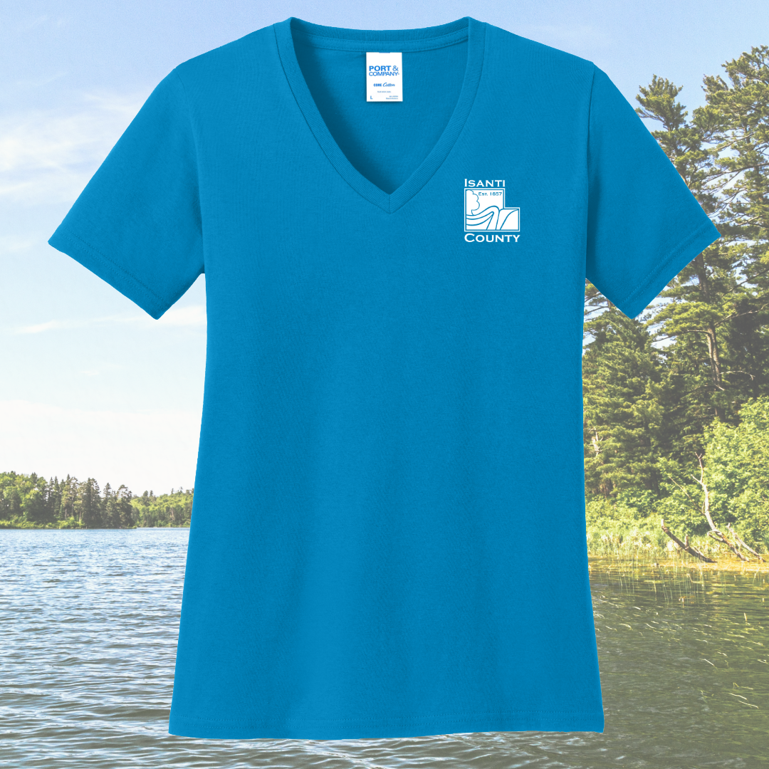 Isanti County Zoning and Assessor Women's Cotton V-Neck