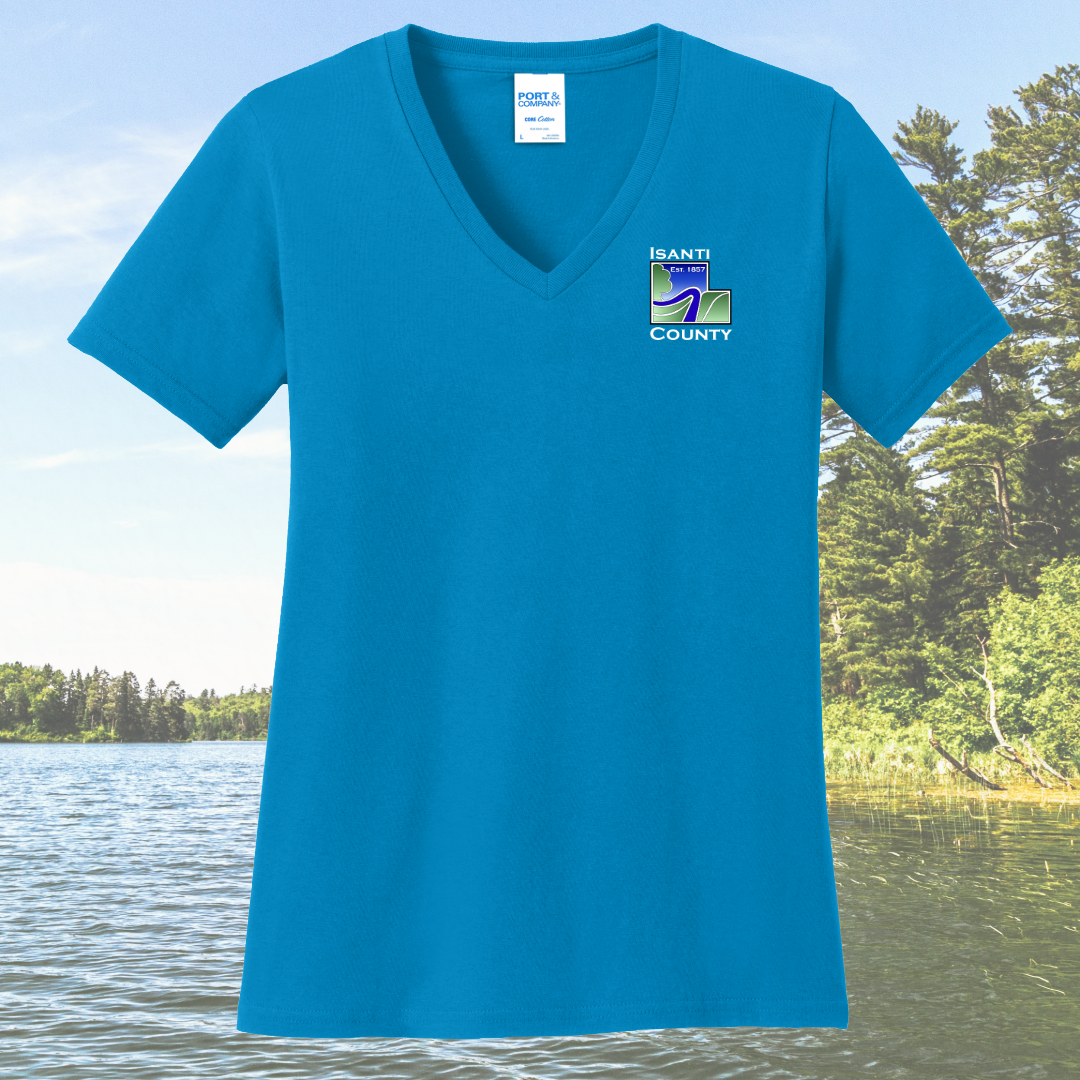 Isanti County Zoning and Assessor Women's Cotton V-Neck