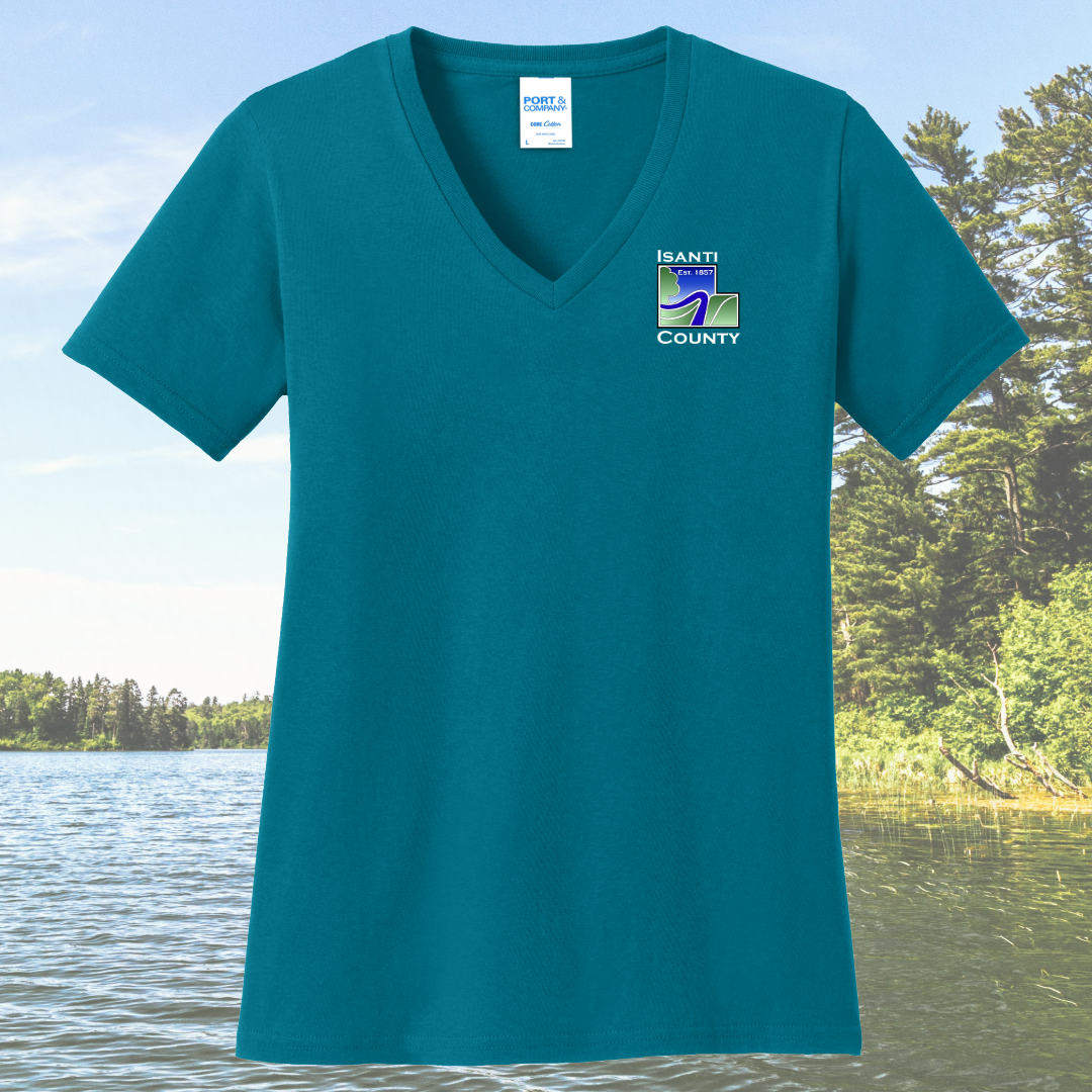 Isanti County Zoning and Assessor Women's Cotton V-Neck