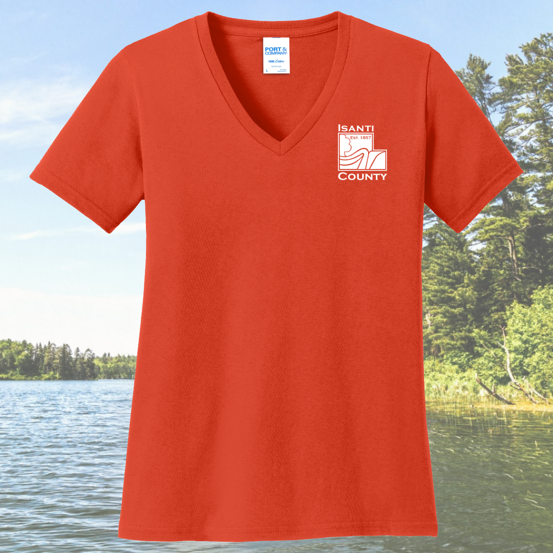 Isanti County Zoning and Assessor Women's Cotton V-Neck