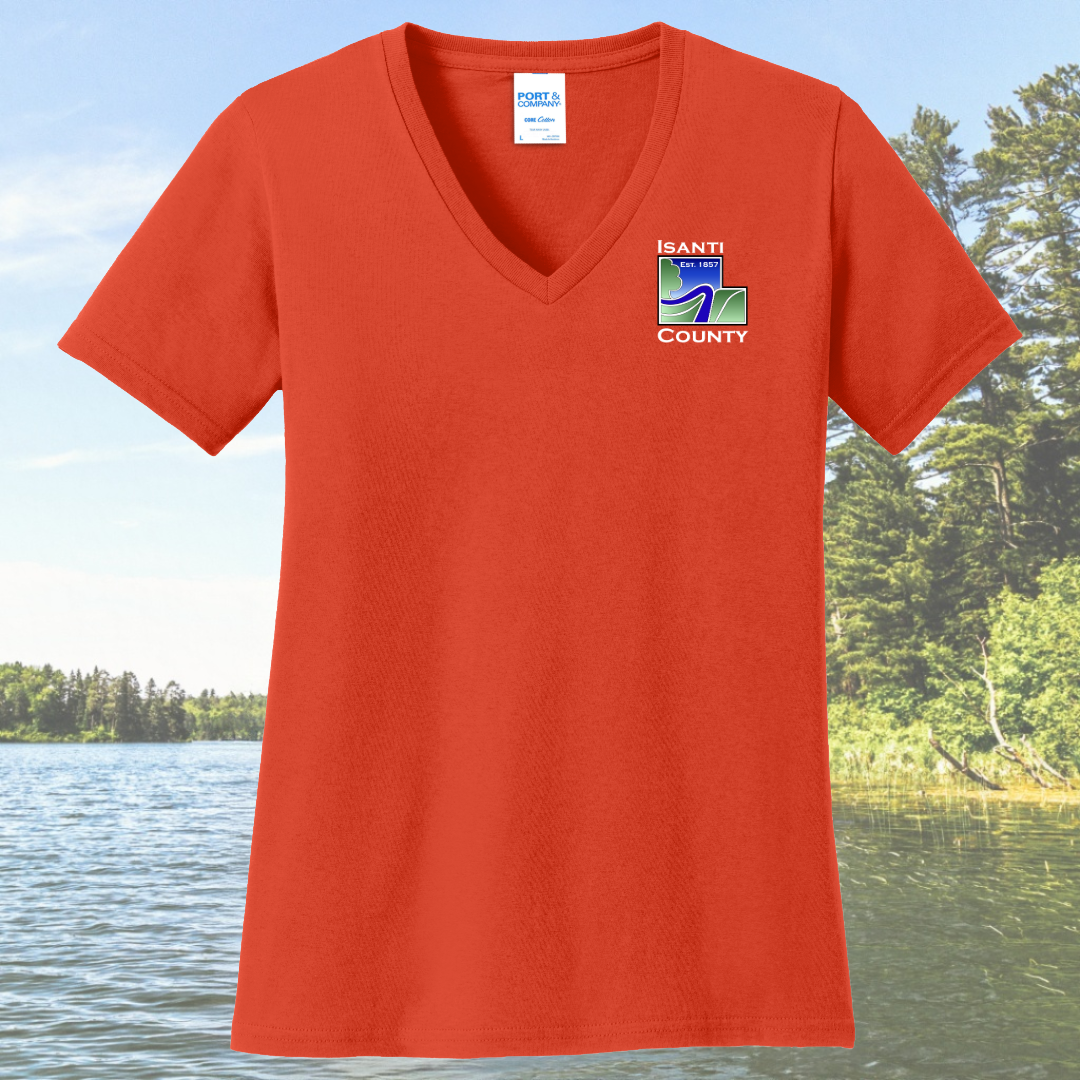 Isanti County Zoning and Assessor Women's Cotton V-Neck