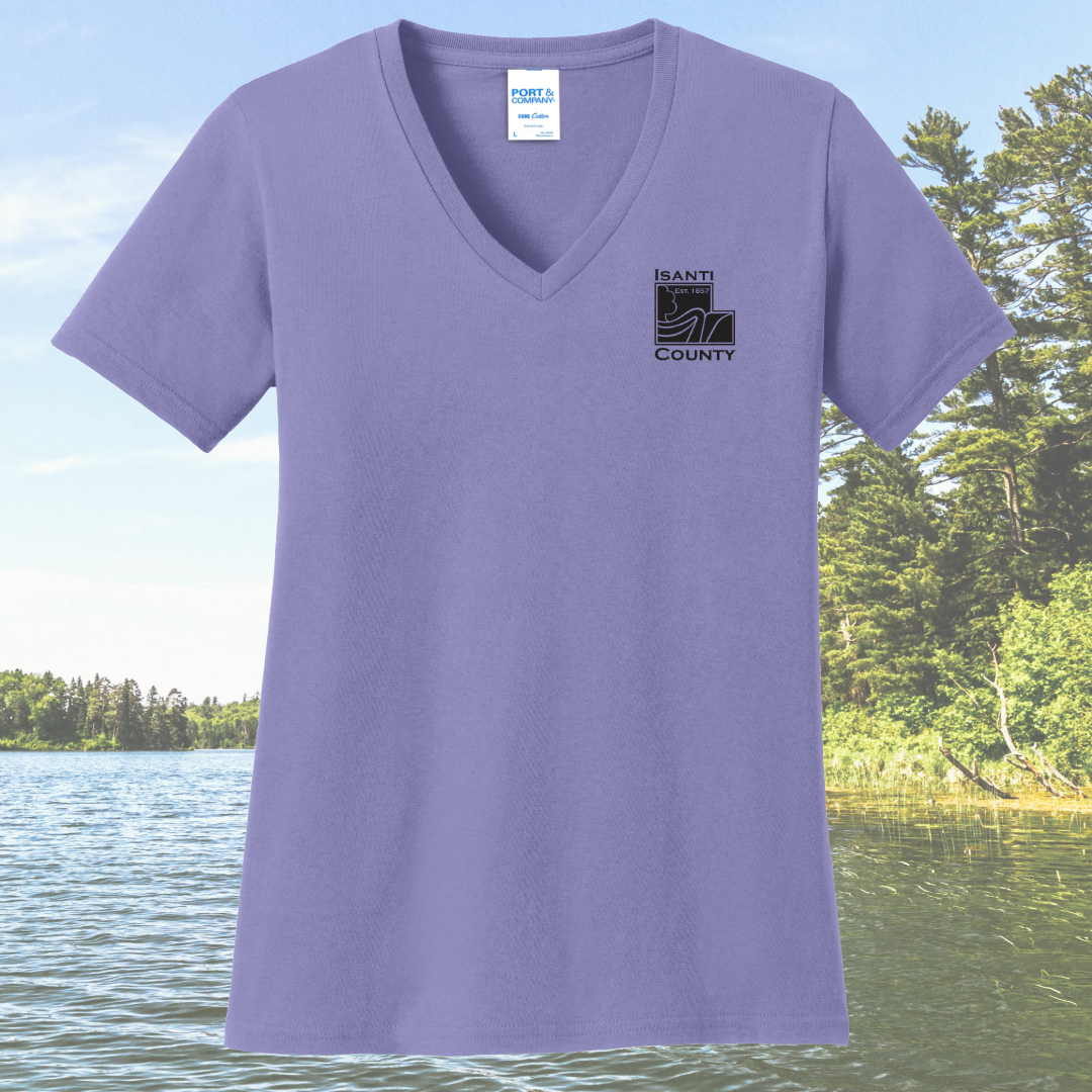 Isanti County Zoning and Assessor Women's Cotton V-Neck