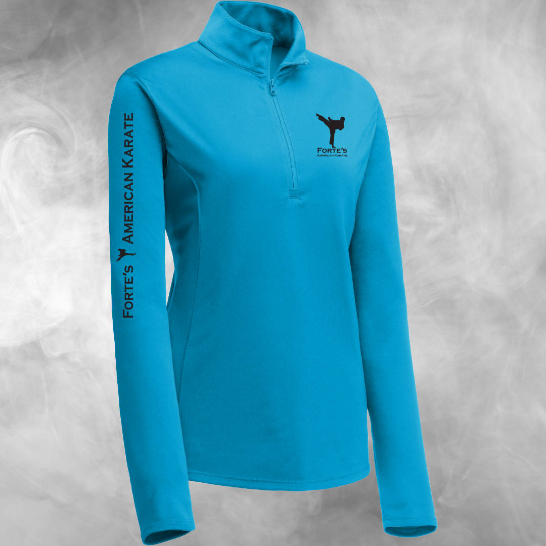 Forte's Karate Spring Women's Lightweight Performance 1/4 Zip Pullover