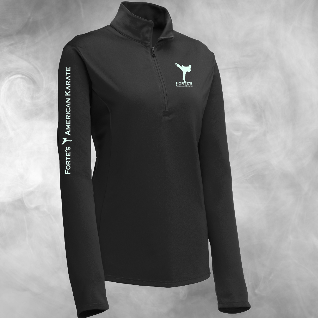 Forte's Karate Spring Women's Lightweight Performance 1/4 Zip Pullover