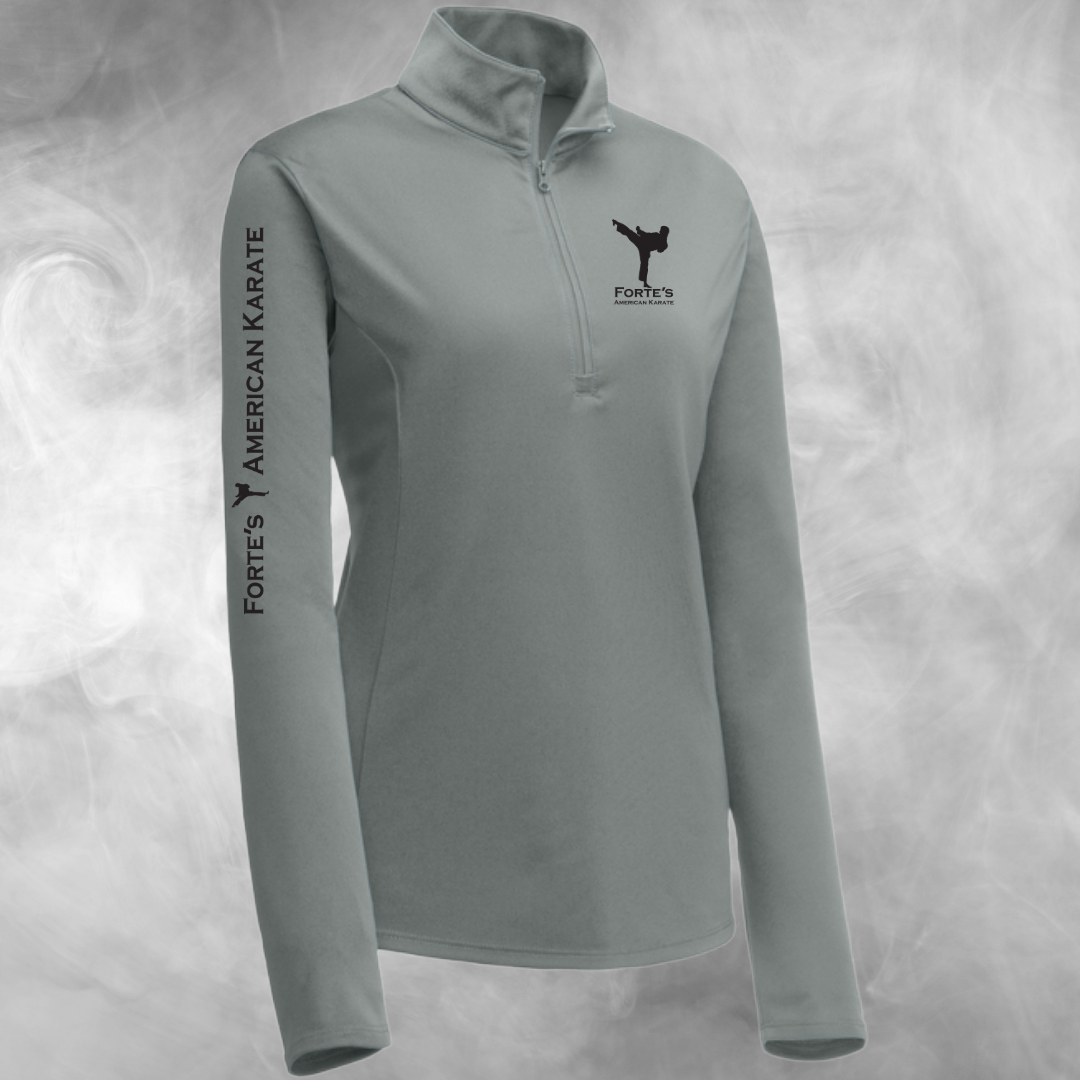 Forte's Karate Spring Women's Lightweight Performance 1/4 Zip Pullover