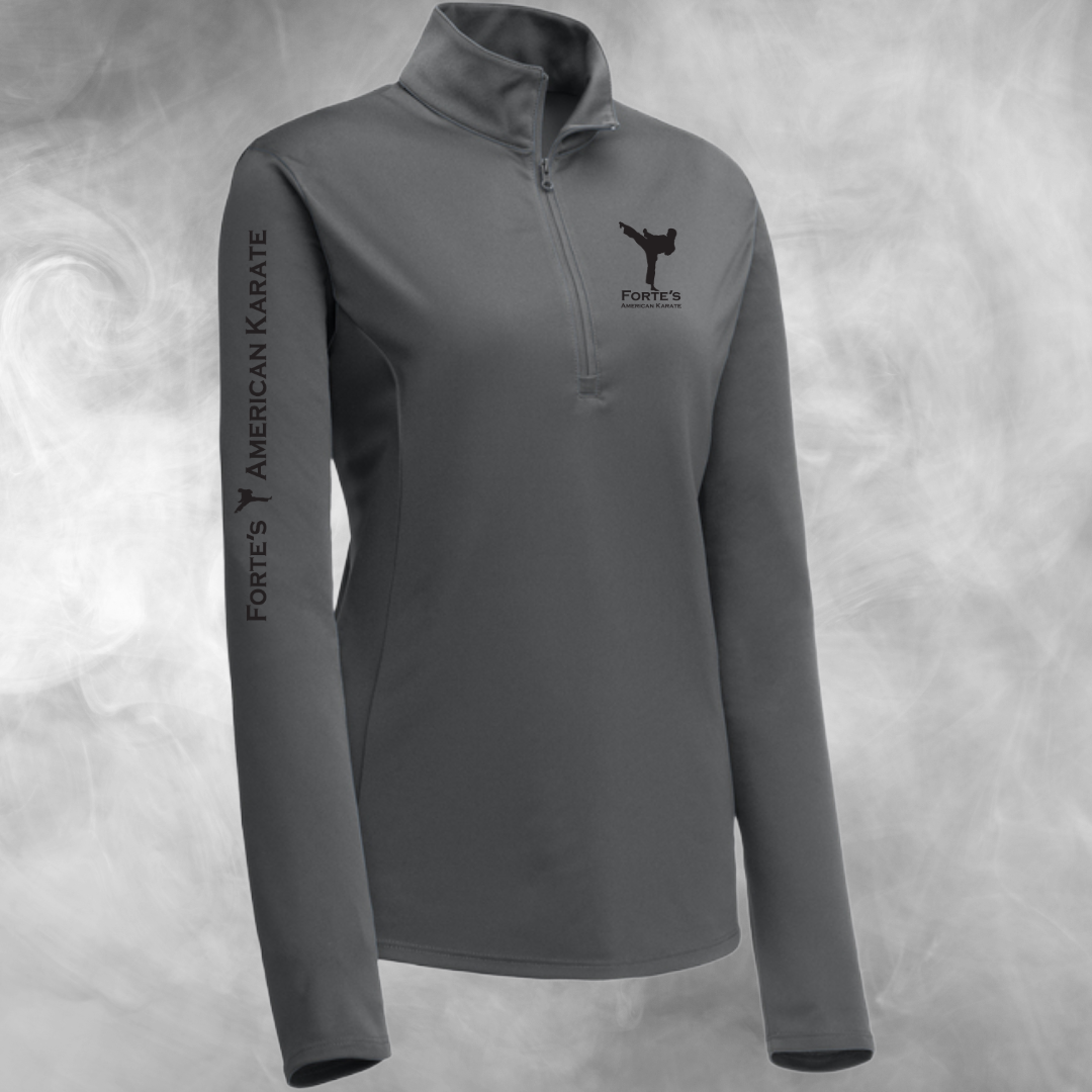 Forte's Karate Spring Women's Lightweight Performance 1/4 Zip Pullover