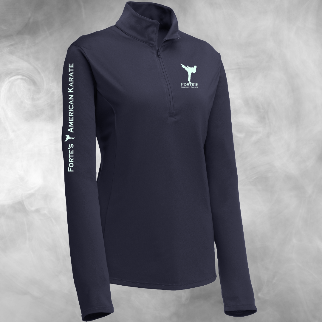 Forte's Karate Spring Women's Lightweight Performance 1/4 Zip Pullover