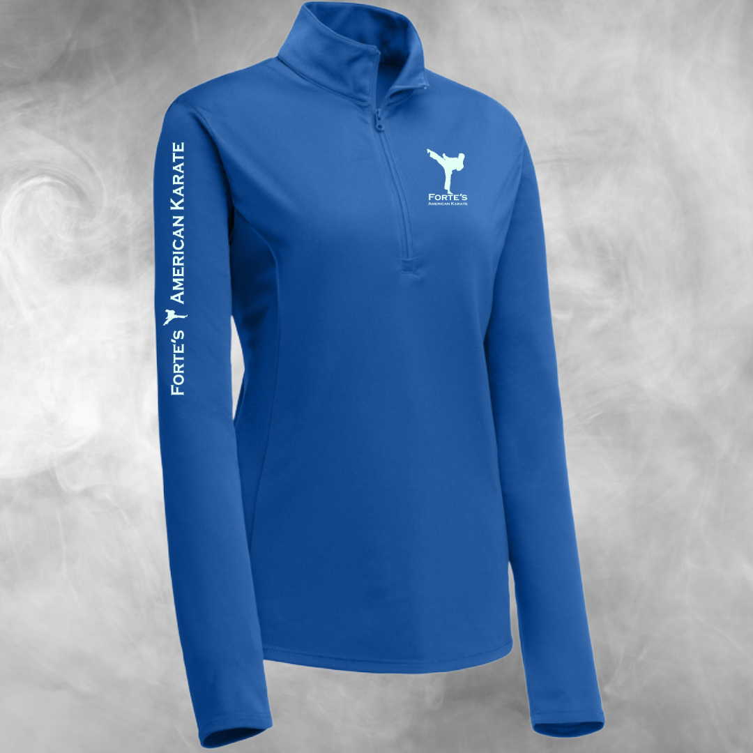 Forte's Karate Spring Women's Lightweight Performance 1/4 Zip Pullover