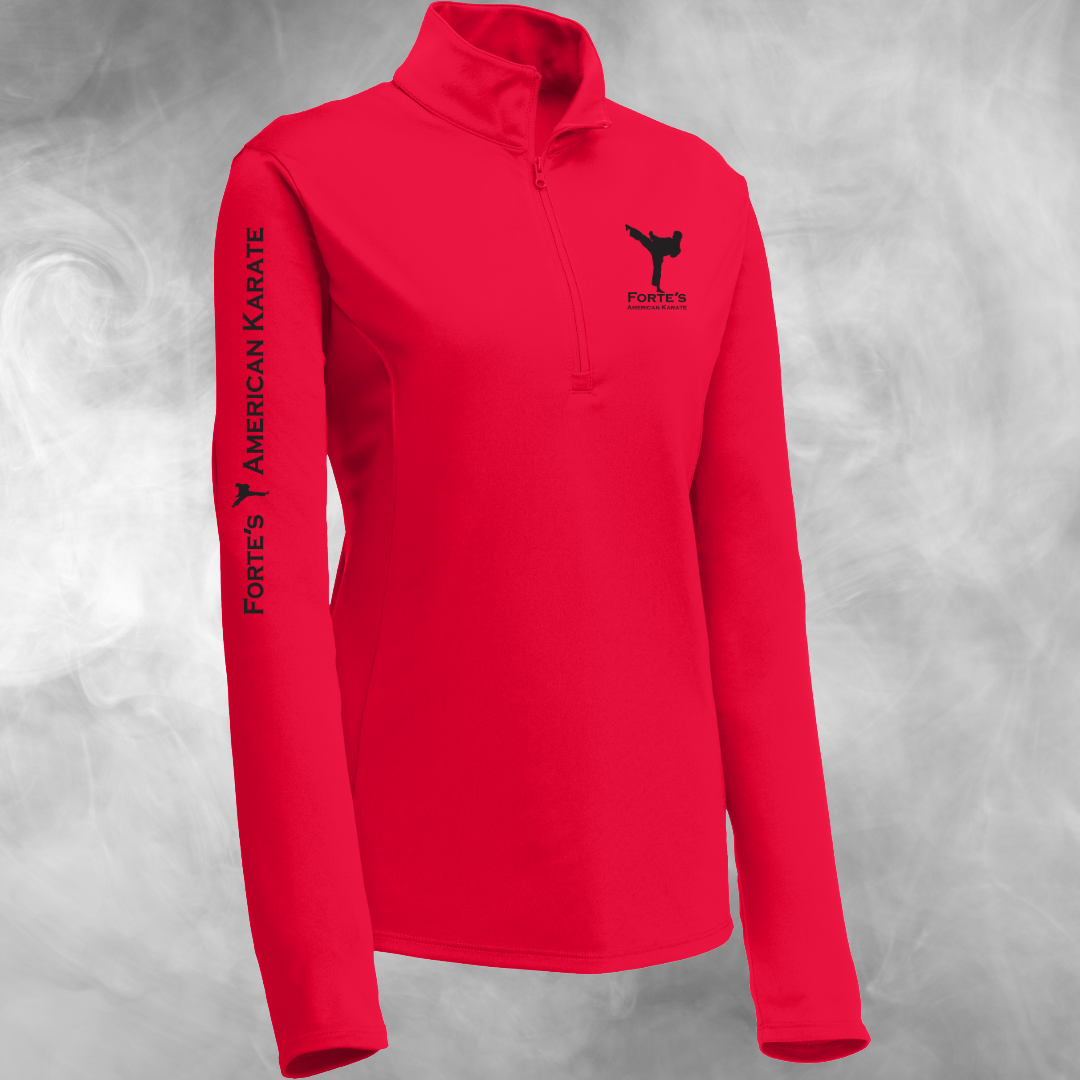 Forte's Karate Spring Women's Lightweight Performance 1/4 Zip Pullover