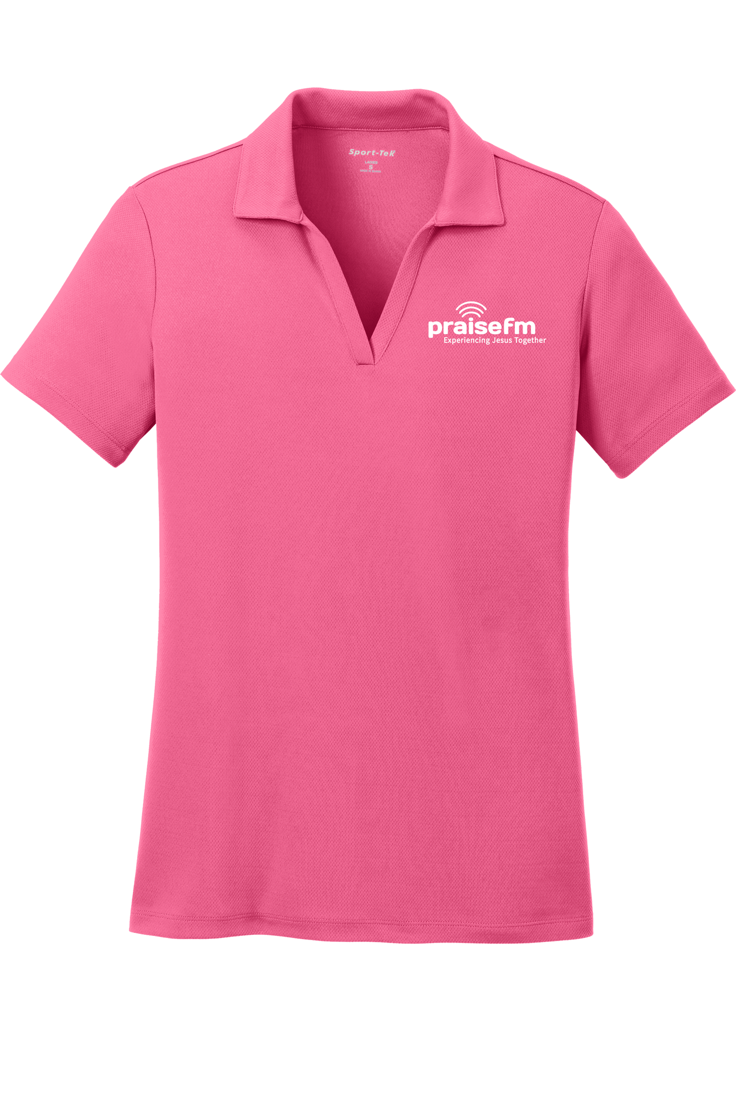 PraiseFM Women's Racer Mesh Breathable Polo