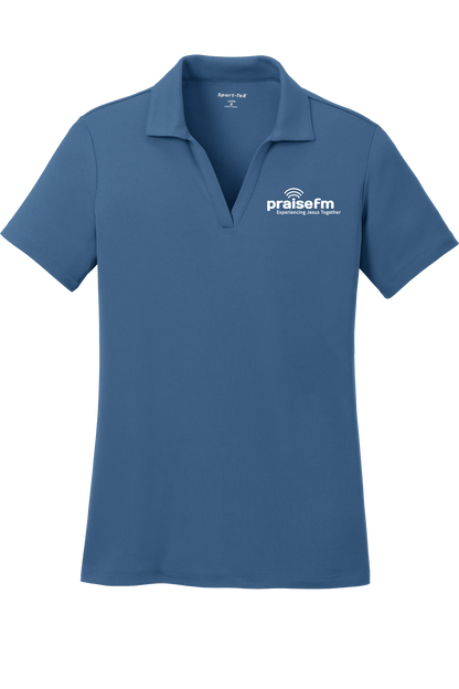 PraiseFM Women's Racer Mesh Breathable Polo