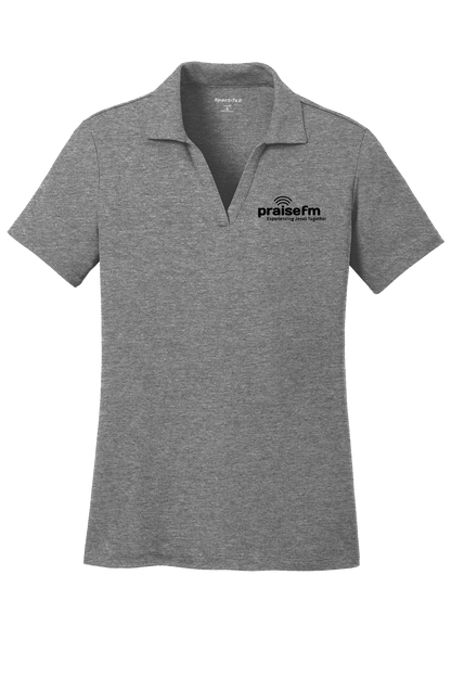 PraiseFM Women's Racer Mesh Breathable Polo